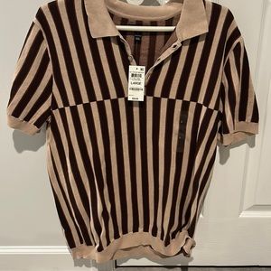 Alfani short sleeve shirt size L